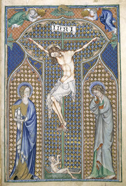 De Lisle Psalter, Crucifixion